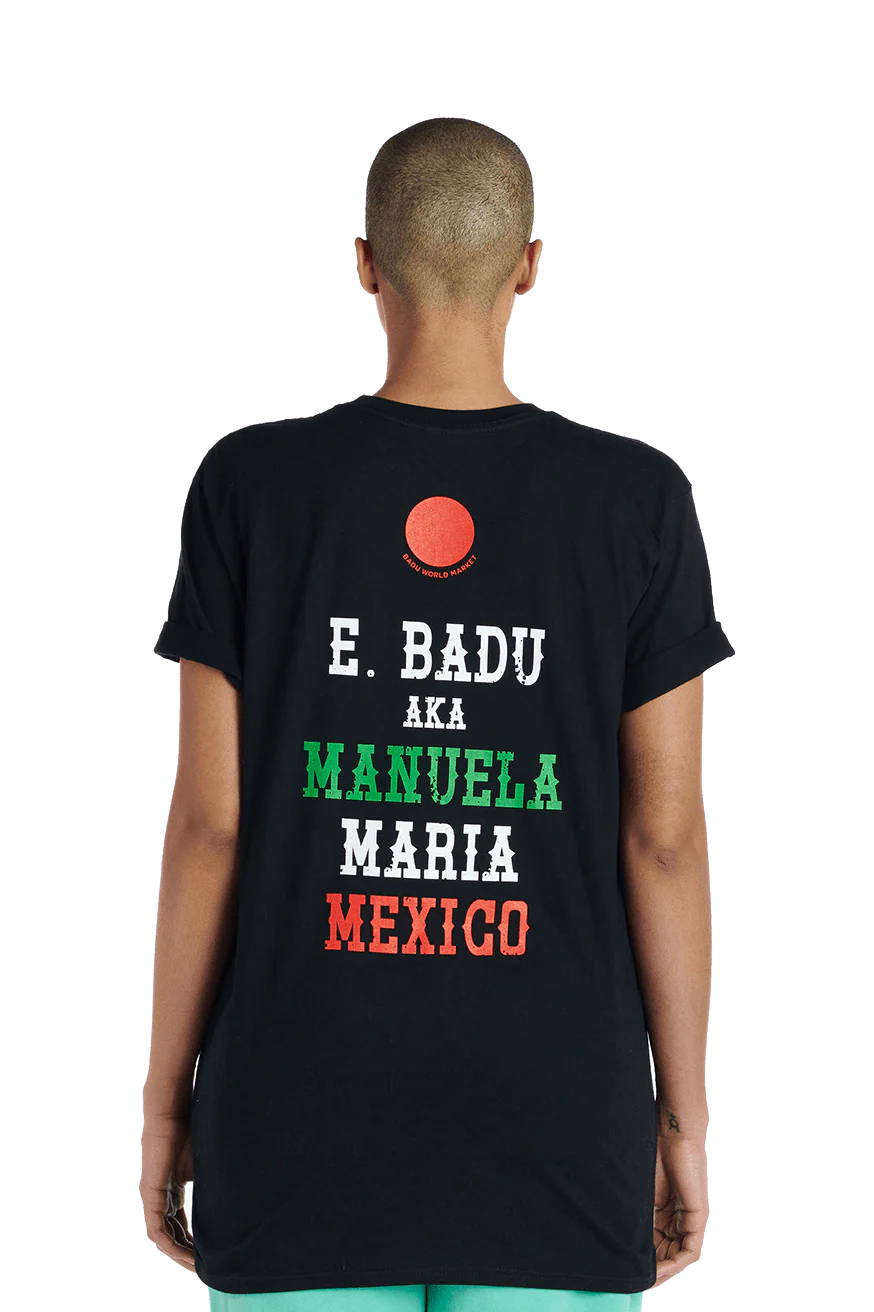 Badu in Mexico Tee - Black - Image 3