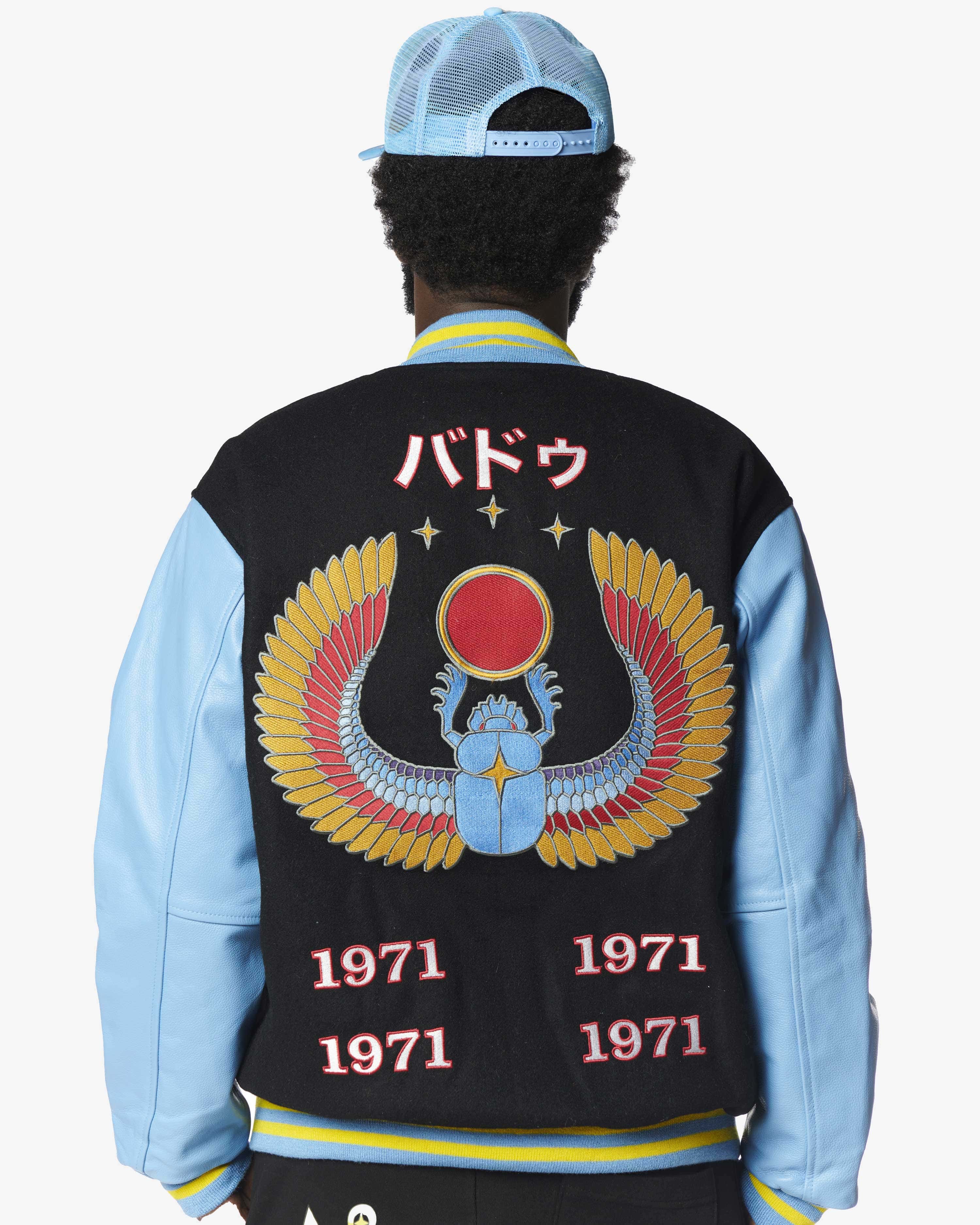 BADU x SUPA Letterman Jacket - Black - Image 3