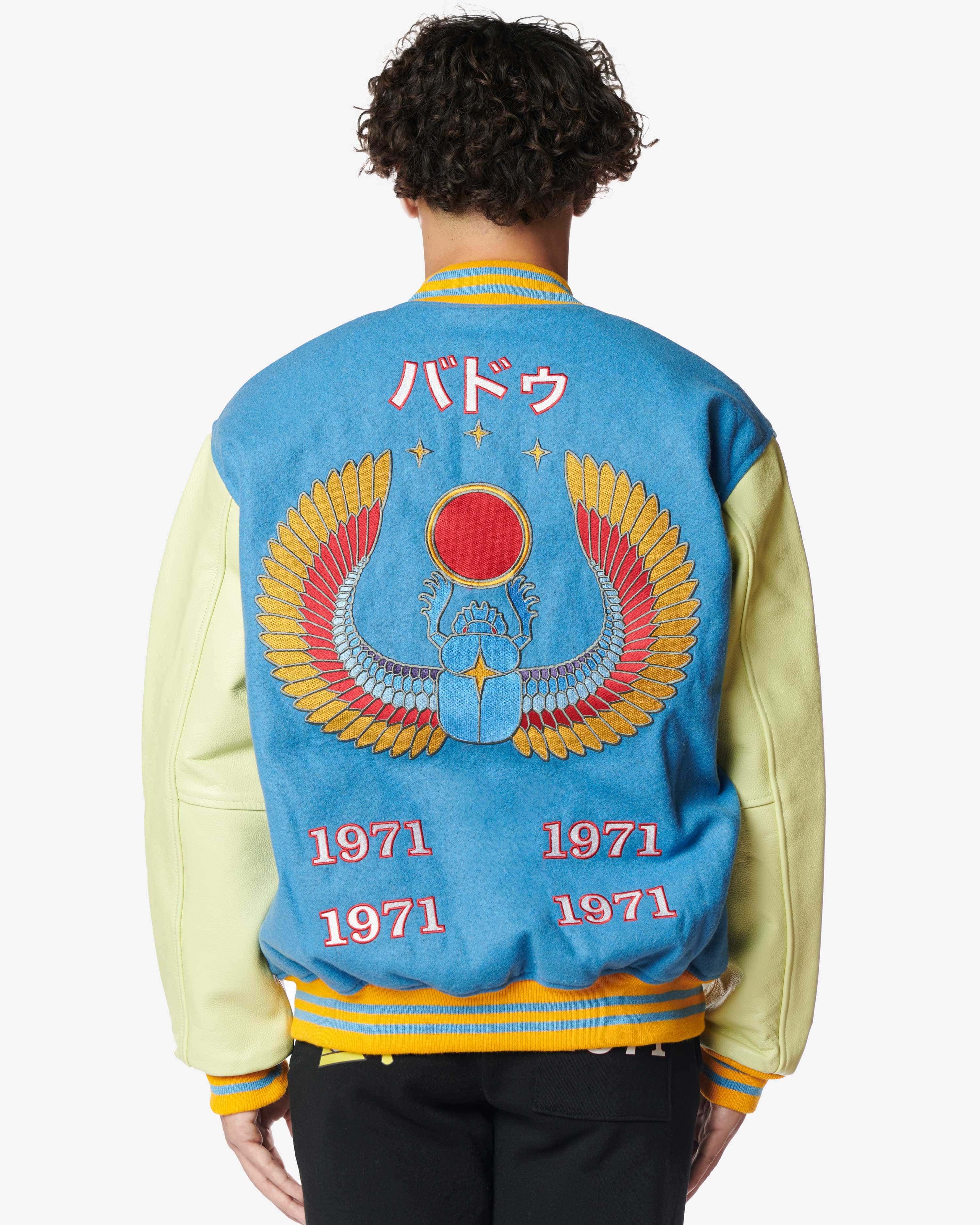 BADU x SUPA Letterman Jacket - Cream - Image 5