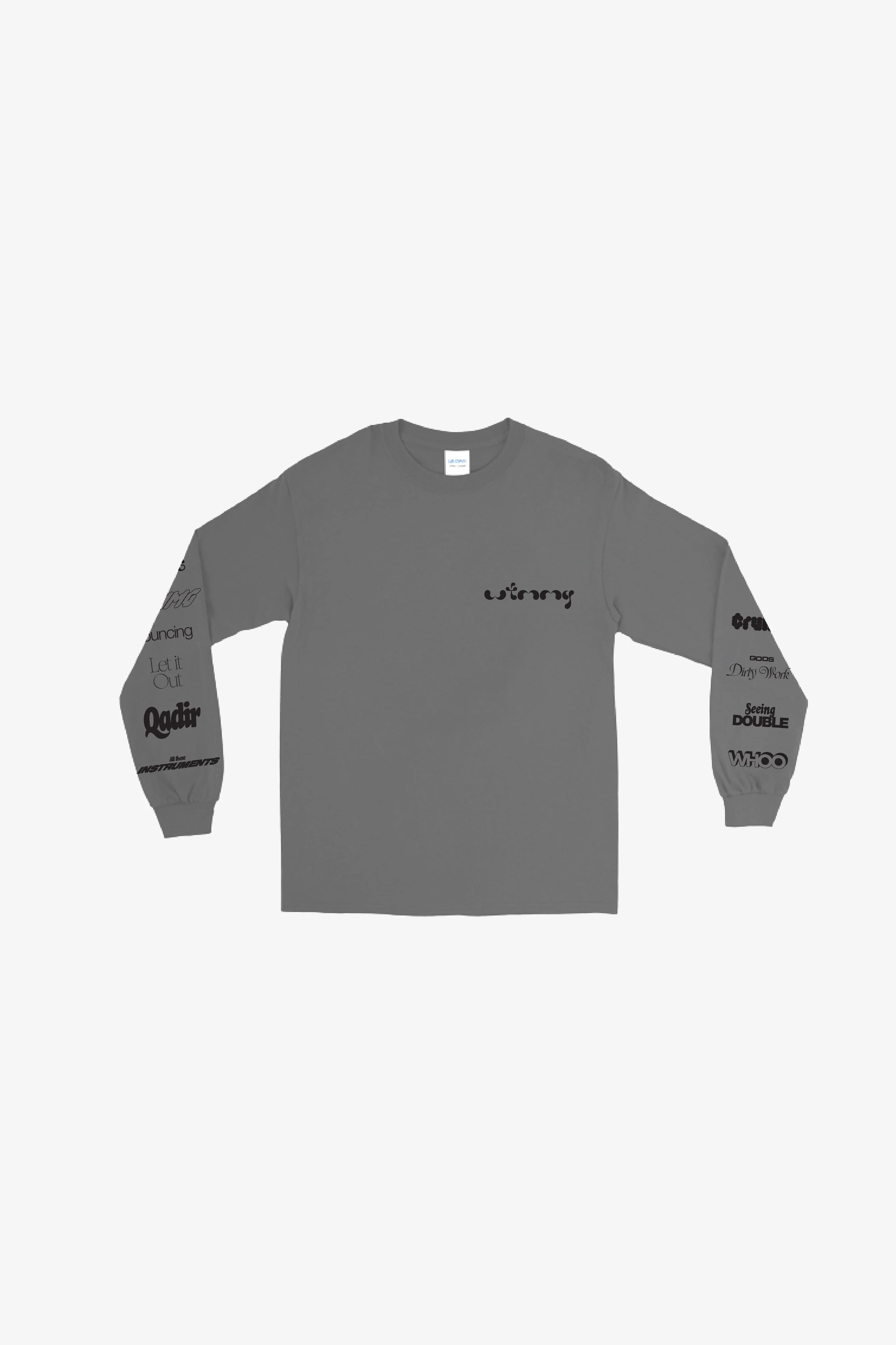 BWM x Nick Hakim Long Sleeve Tee - Grey - Image 5