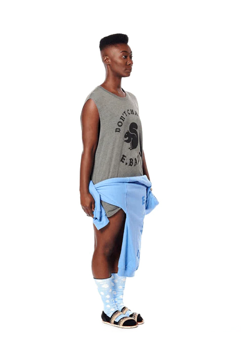 Don't Change Squirrel Muscle Tank - Grey - Image 8