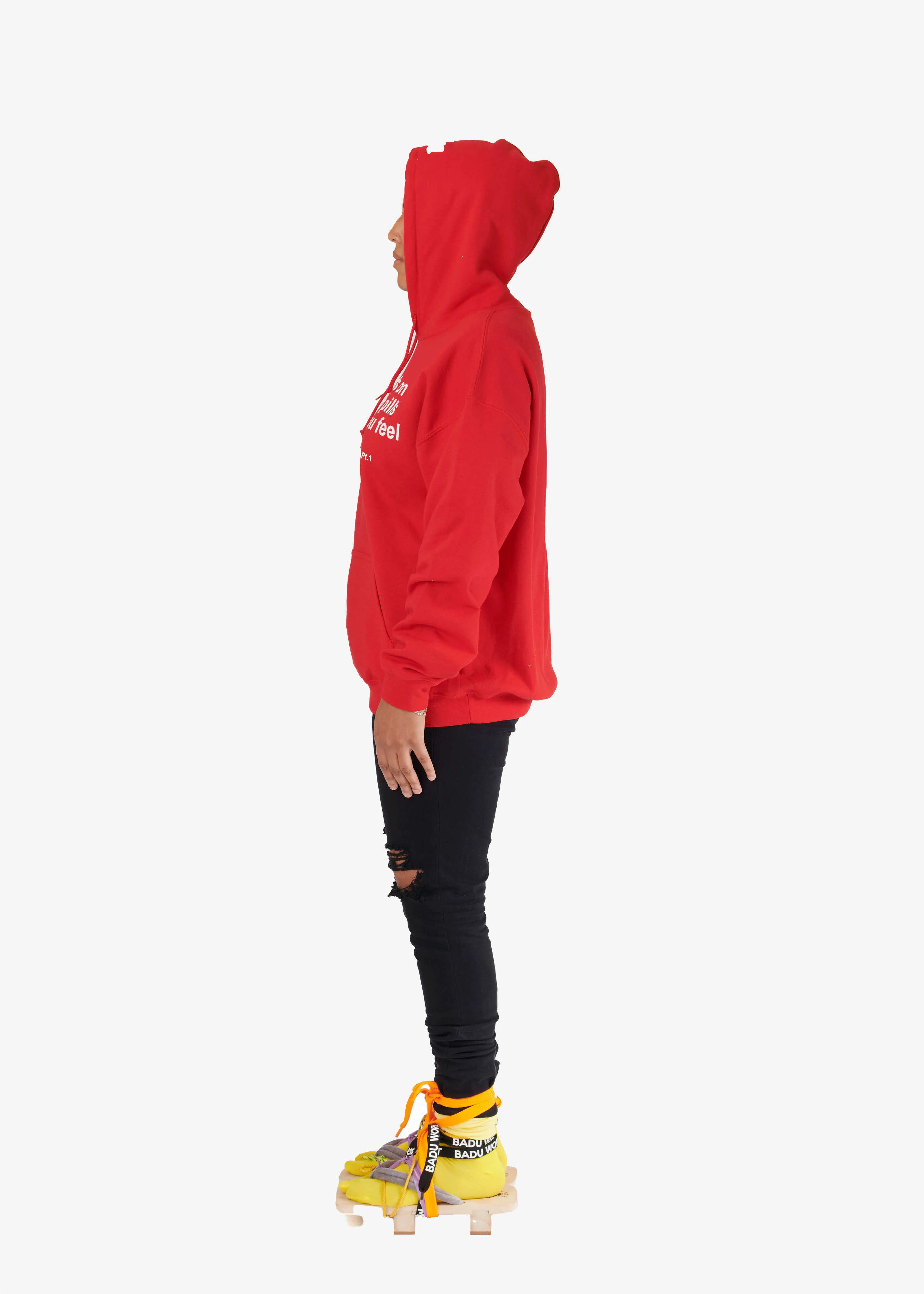 Soldier (New Amerykah Pt. 1) Lyric Hoodie - Red - Image 4